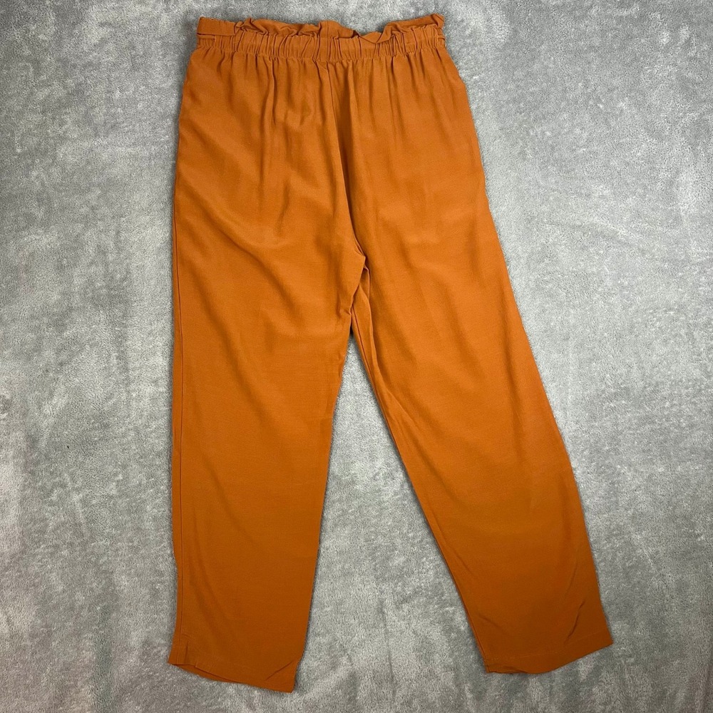 Eileen‎ Fisher Tencel Viscose Crepe Pants Womens XS Orange Sustainable - Picture 5 of 8